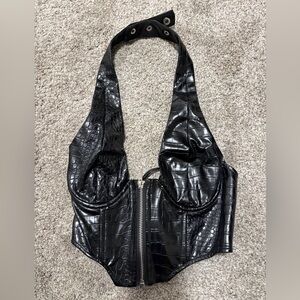 Black Halter Corset